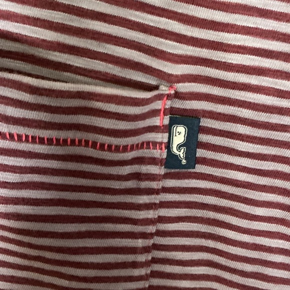 Vineyard Vines Maroon and Navy Striped Short-Sleeve Polo - Picture 2 of 9